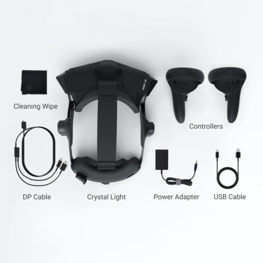 Pimax Crystal Light VR Headset mit Controllern