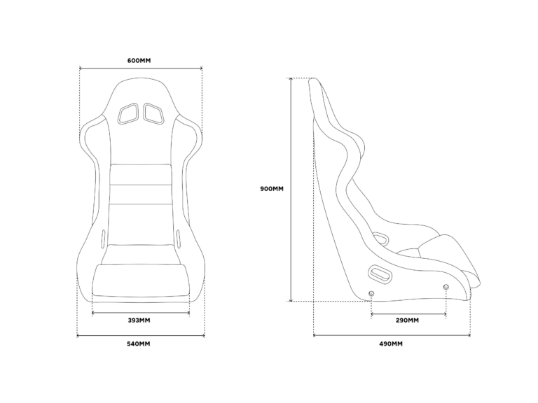 MTC-S1 SimRacing Seat with integrated MTC-P Extreme 2 Seat Haptics - Image 8