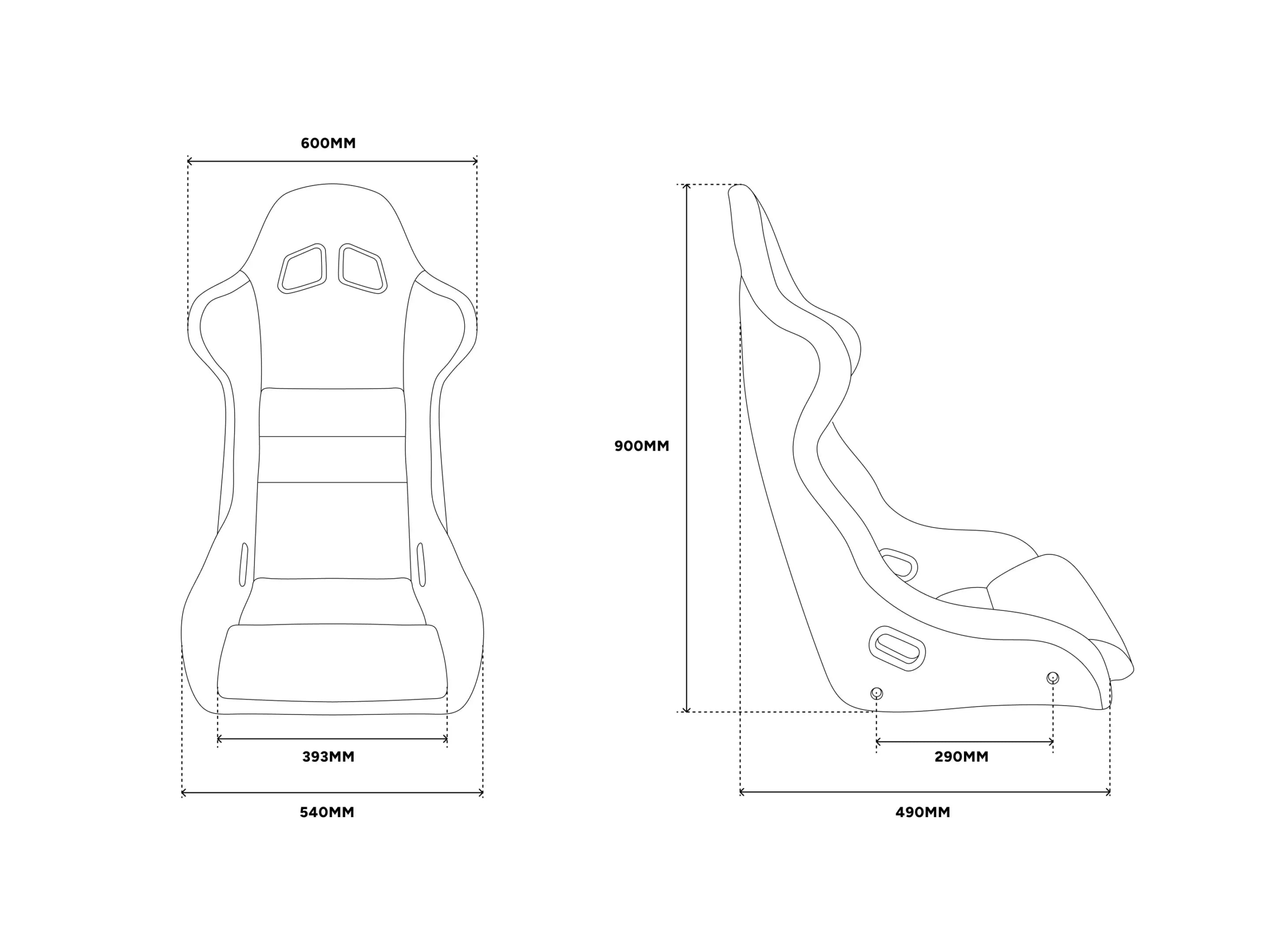 MTC-S1 SimRacing Seat with integrated MTC-P Extreme 2 Seat Haptics – Bild 8