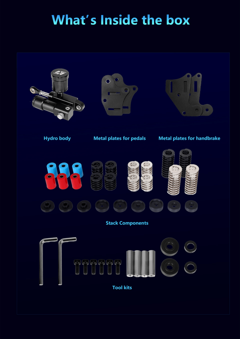 Hydro-Link Pro Kit (A-HPK) für Simnet SP-Pedal und SHB-Handbremse – Bild 5