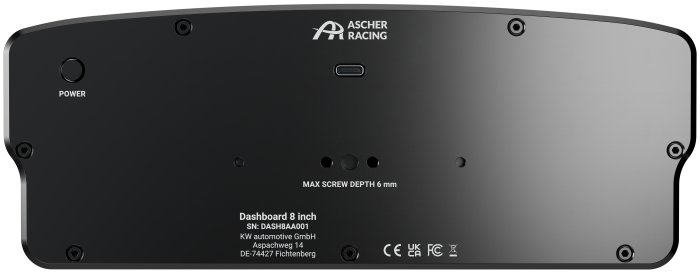 Ascher-Racing 8" Dashboard – Bild 4